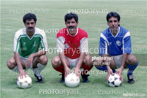 کاپیتانهای تیم های  تهرانی 1370-محمد پنجعلی,شاهین بیانی,سیروس قایقران,