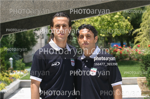 پرتره بازیکنان تیم ملی 1384-علی کریمی Ali Karimi,رسول خطیبی,