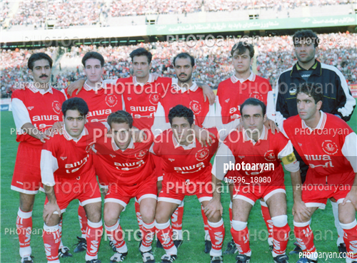 عکسهای تیمی پرسپولیس  دهه 70-احمدرضا عابدزاده Ahmad Reza Abedzadeh,رضا شاهرودی,افشین پیروانی,مهدی مهدوی کیا,بهروز رهبری فر,حسین عبدی,سعید نعیم آبادی,رضا ترابیان,ادموند بزیک,حامد کاویانپور,علی کریمی Ali Karimi,