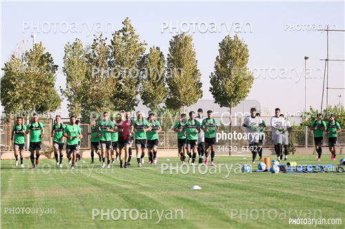 تمرین تیم ملی ایران (1396/07/10)-علیرضا بیرانوند,رامین رضائیان,وریا غفوری,مرتضی پور علی گنجی,