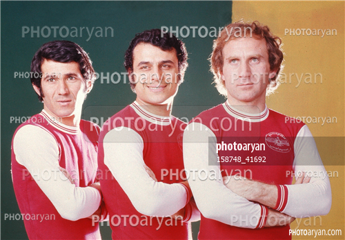 ستارگان فوتبال ایران   دهه 50-همایون بهزادی,حسین کلانی,صفر ایرانپاک,