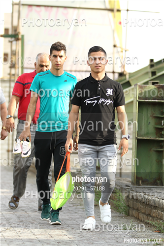 تمرین پرسپولیس در ورزشگاه خیریه عمل 96/02/23-حمید طاهرخانی,احسان علوان زاده,