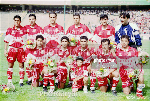 عکسهای تیمی پرسپولیس  دهه 70-احمدرضا عابدزاده Ahmad Reza Abedzadeh,بهروز رهبری فر,حمید استیلی,مهدی هاشمی نصب,بهنام سراج,علی انصاریان,هادی مهدوی کیا,علی رضا امامی فر,حامد کاویانپور,علی کریمی Ali Karimi,محمد برزگر,