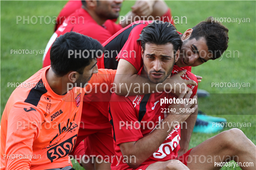 تمرین پرسپولیس  در ورزشگاه شهید کاظمی96/04/07-شجاع خلیل زاده,علیرضا بیرانوند,احسان علوان زاده,