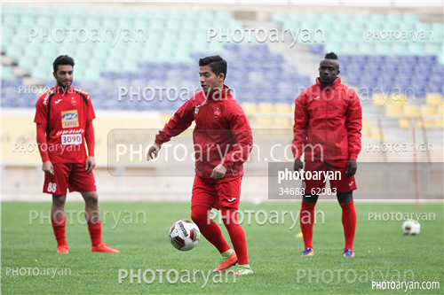 تمرین پرسپولیس ( 96/07/12)-حمید طاهرخانی,سیامک نعمتی,گادوین منشاGodwin Mensha,