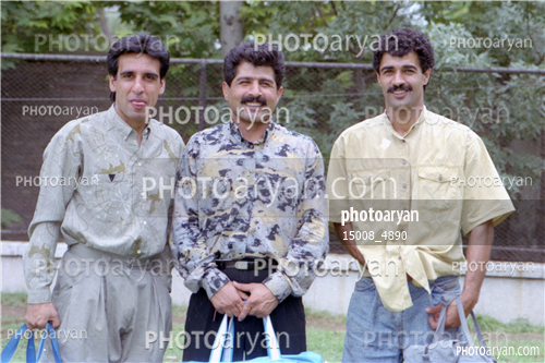 کاپیتانهای تیم های  تهرانی 1370-محمد پنجعلی,شاهین بیانی,سیروس قایقران,