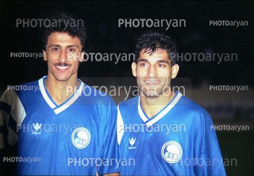 بازیکنان دهه های مختلف فوتبال ایران 36  - عبدالصمد مرفاوی,امیر هاشمی مقدم,