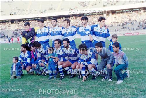 عکسهای تیمی استقلال دهه 70 - محمد نوری,حمید بابازاده,صادق ورمزیار,جواد زرینچه,امیر قلعه نویی,محمود فکری,بهروز پرورش خواه,ایمان عالمی,محمد تقوی,