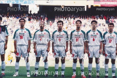 تیم ملی ایران/جام جهانی 1998 فرانسه - مهرداد میناوند,مهدی پاشازاده,محمد خاکپور,حمید استیلی,جواد زرینچه,کریم باقری,