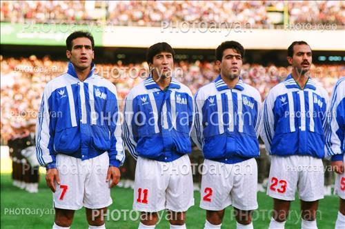 بازیکنان دهه های مختلف فوتبال ایران 1 - خداداد عزیزی  Khodadad Azizi,مهدی مهدوی کیا,علیرضا منصوریان,نعیم سعداوی,