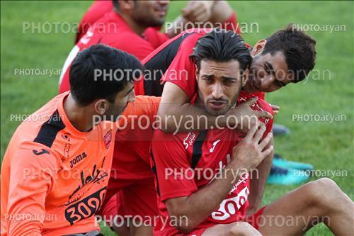 تمرین پرسپولیس  در ورزشگاه شهید کاظمی96/04/07 - شجاع خلیل زاده,علیرضا بیرانوند,احسان علوان زاده,